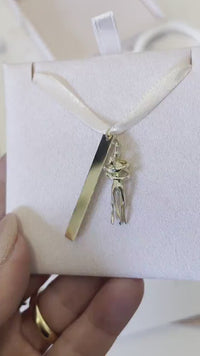 Personalized Pendant Necklace, Unique Gold Pendant Gift With Engraving