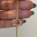 Men Star of David Pendant Necklace