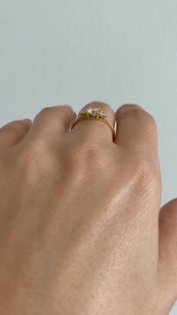 Diamond Engagement ring, White Gold Diamond Ring
