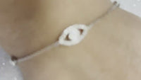 Diamond Evil Eye Bracelet, Evil Eye Chain Charm Bracelet, Evil Eye 14k Gold Diamond Bracelet