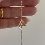 Intertwined Triangles Necklace