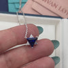 Blue & White Star of David Pendant Necklace