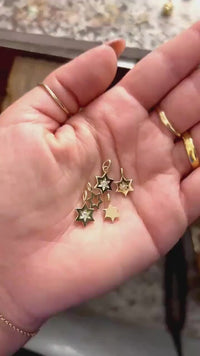 Star of David Diamond Necklace, 14 K White Gold Star of David Diamond Pendant, Jewish Star Of David for Women, Magen David Diamond Charm