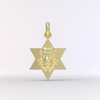 Star of David Lion Pendant Neckace For Men