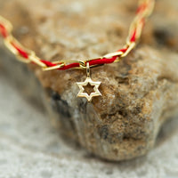 Paper-clip Bracelet with Star of David Charm | Jerusalem Day