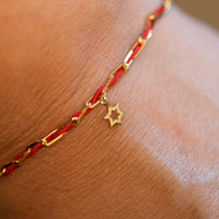 Paper-clip Bracelet with Star of David Charm | Jerusalem Day