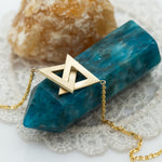 Intertwined Triangles Necklace