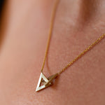 Intertwined Triangles Necklace