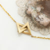 Intertwined Triangles Necklace