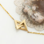 Intertwined Triangles Necklace