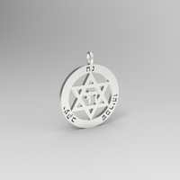 Personalized Star of David Pendant Necklace