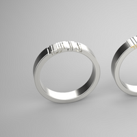 'This Too Shall Pass' Hollow Lettes Ring - גם זה יעבור | Gam Ze Yaavor