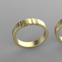 'This Too Shall Pass' Hollow Lettes Ring - גם זה יעבור | Gam Ze Yaavor