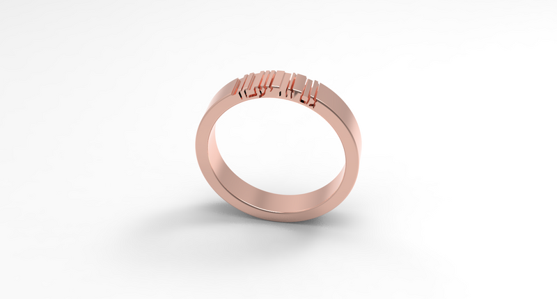 'This Too Shall Pass' Hollow Lettes Ring - טבעת גם זה יעבור
