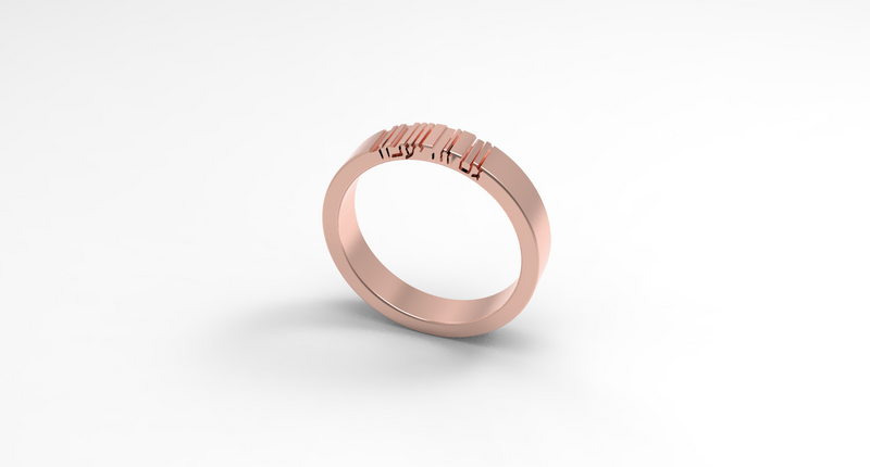 'This Too Shall Pass' Hollow Lettes Ring - טבעת גם זה יעבור