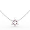 Chai חי Star of David Gemstone pendant Necklace