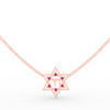 Chai חי Star of David Gemstone pendant Necklace