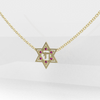 Chai חי Star of David Gemstone pendant Necklace