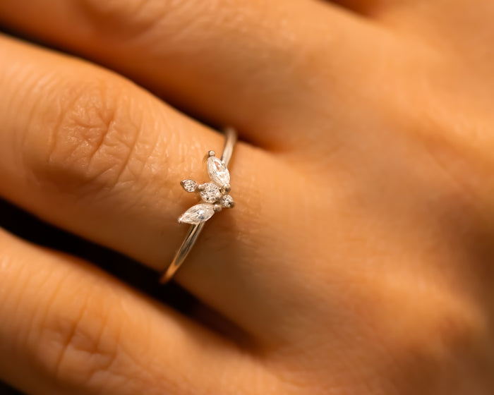 Unique Cluster Diamond Ring
