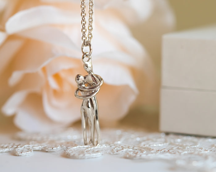 Couple's Love Silver Pendant Necklace