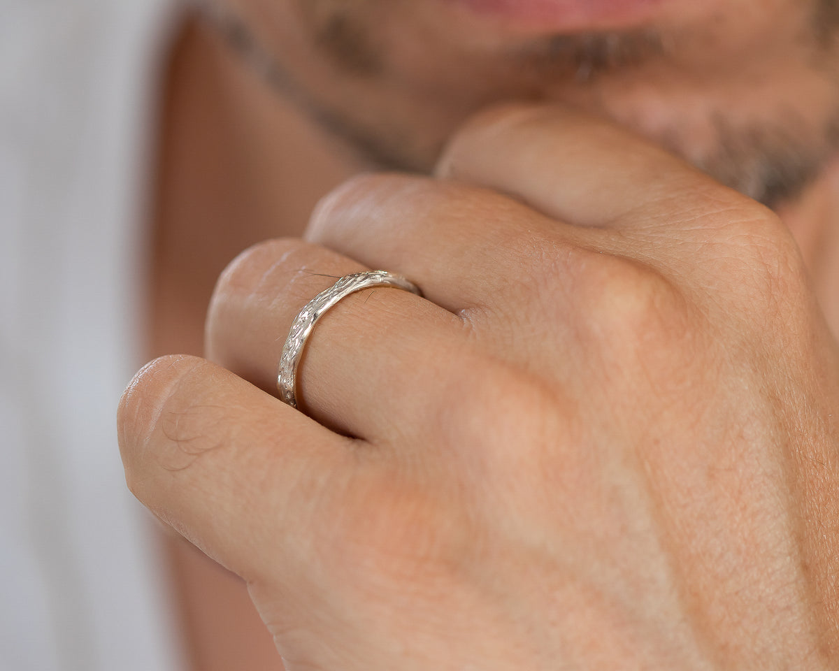 Natural Twig Wedding Band