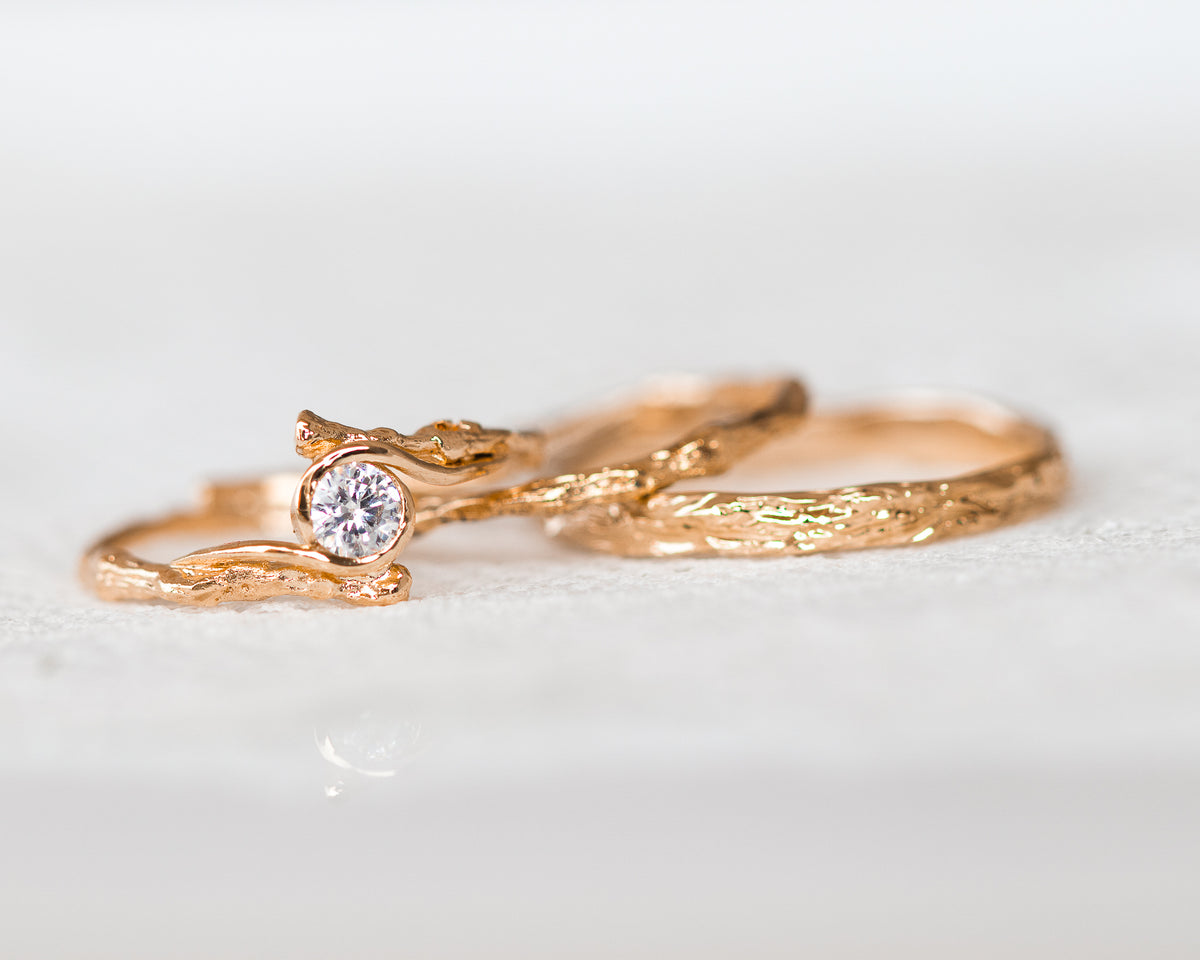 Natural Twig Wedding Band