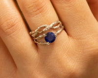 Nature Inspired Infinity Braided Twig Ring