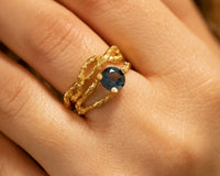 Nature Inspired Infinity Braided Twig Ring