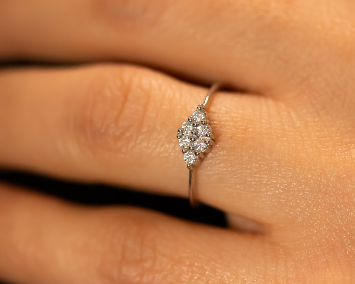 Soulmate Diamond Cluster Ring