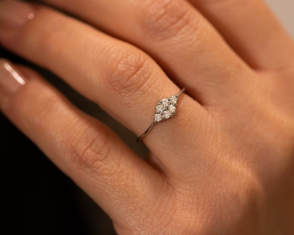 Soulmate Diamond Cluster Ring