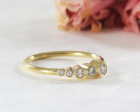 Asymmetric Bezel Diamond Ring - Sivan Lotan Jewelry - סיון לוטן - טבעת יהלומים - טבעת יהלום - טבעת אירוסין - תכשיטים מעוצבים