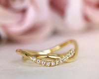 Wave Diamond Ring Set