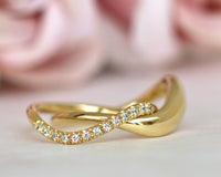 Wave Diamond Ring Set