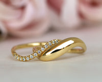 Wave Diamond Ring Set