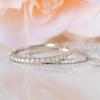 Diamond Wedding Band, Diamond Eternity Ring, Thin Diamond Ring, Halfway Eternity Band, Anniversary Ring, Wedding Diamond Ring, Birthday Gift