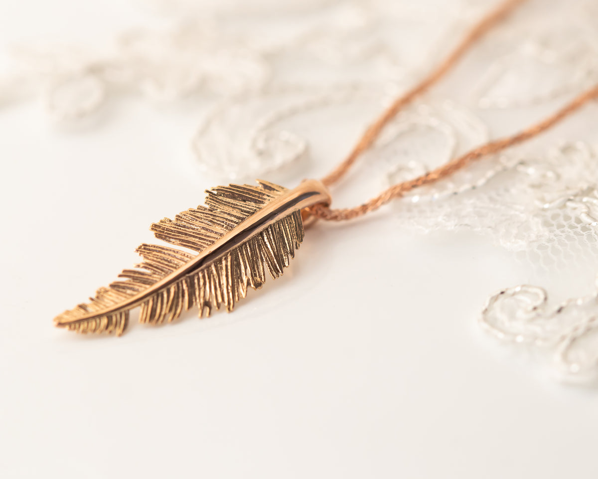 Feather Pendant Necklace