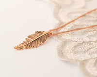 Feather Pendant Necklace