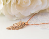 Feather Pendant Necklace