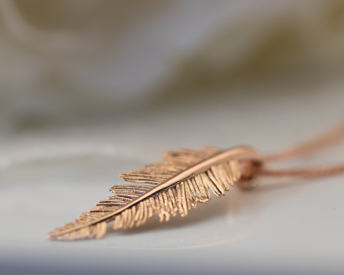 Feather Pendant Necklace