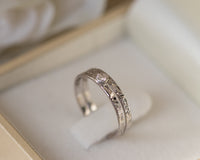 Rose Gold Floral Lace Ring