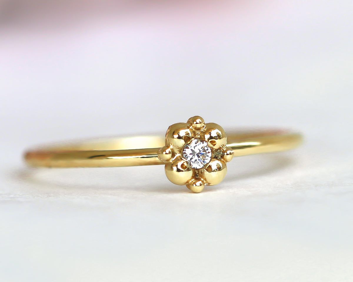 Flower Diamond Ring