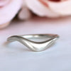 Modern Curved Wedding Ring