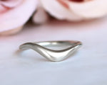 Modern Curved Wedding Ring