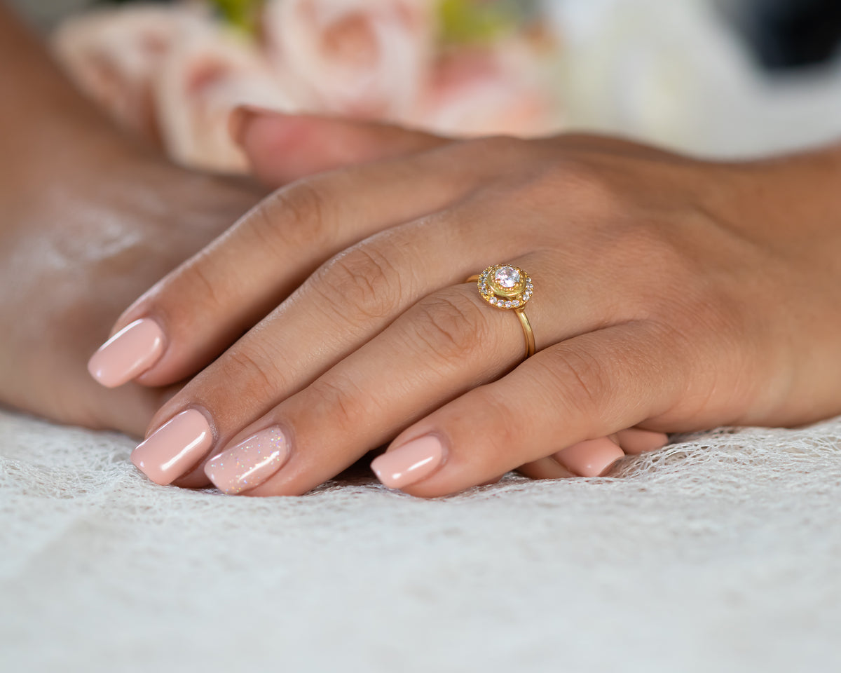 Halo Diamond Engagement Ring
