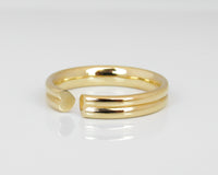 Unique Open Heart Ring