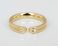 Unique Open Heart Ring