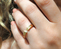 Unique Open Heart Ring