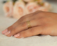 Hearts Gold Ring