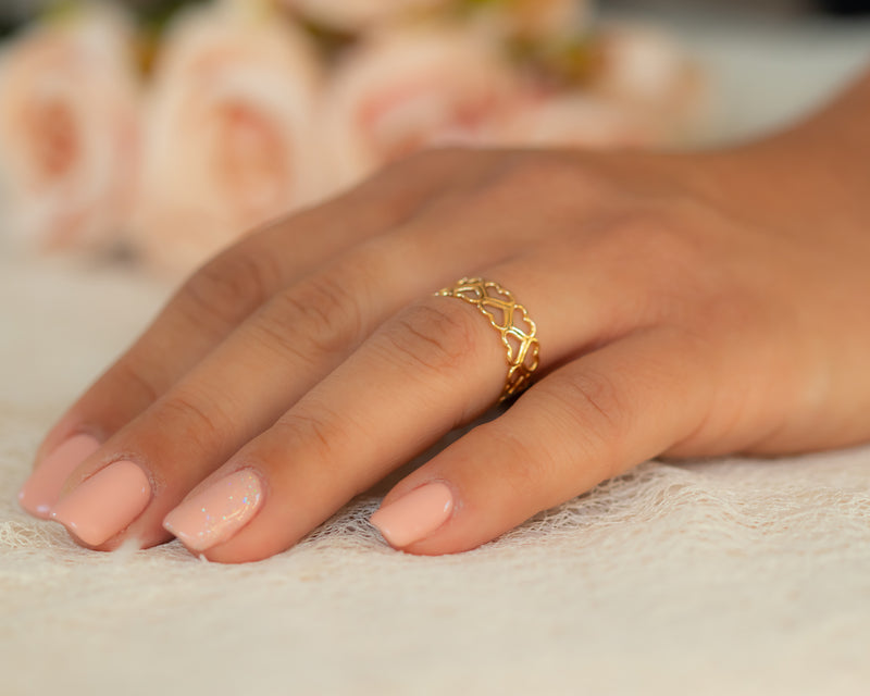 Arabic Zirconia Women Copper Four-Leaf Clover Gold Ring - China Four-Leaf  Clover Ring and Arabic Ring price | Made-in-China.com