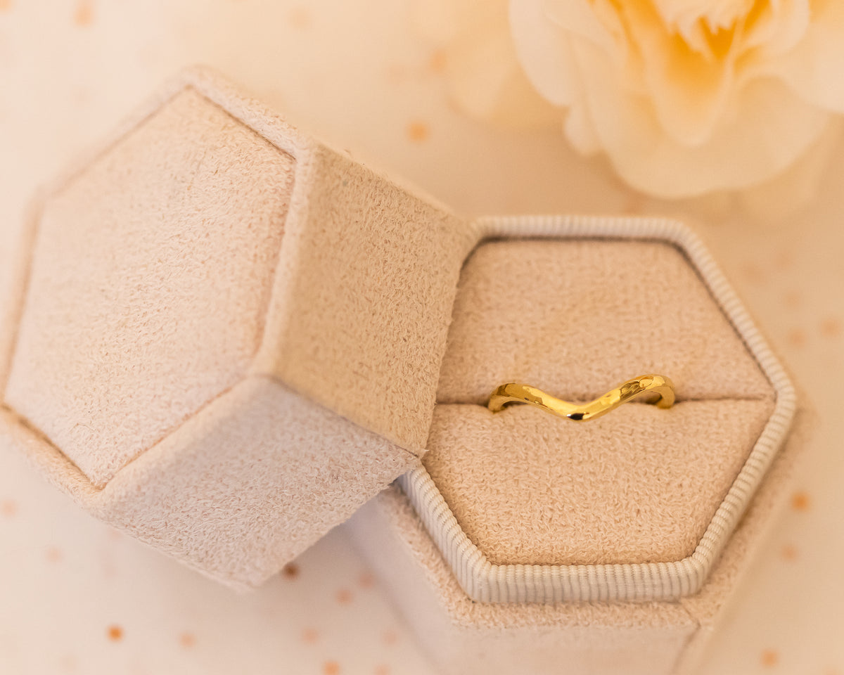 Hammered Chevron Ring